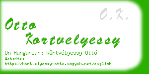 otto kortvelyessy business card